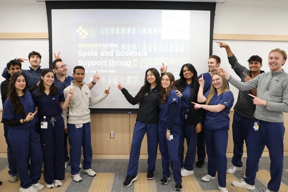 Spine and Scoliosis Support Group team members at UPMC Presbyterian