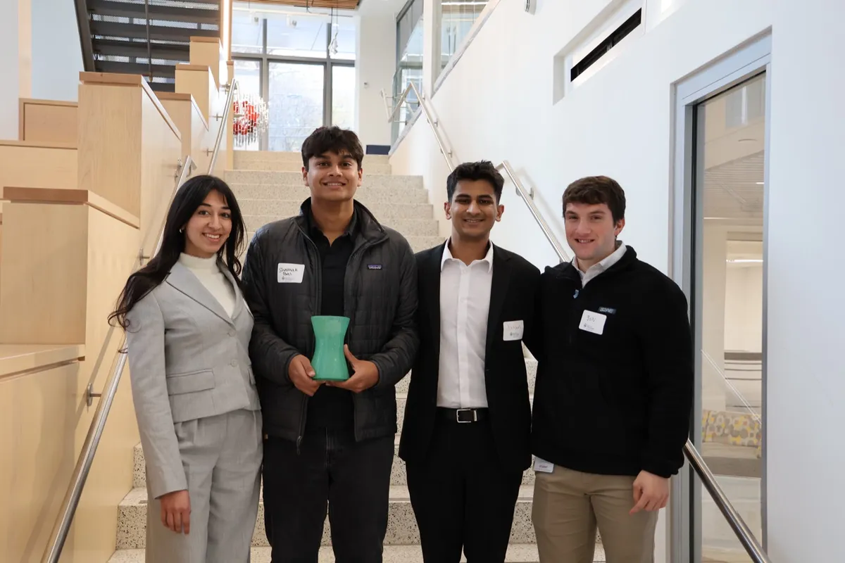 SCOLI undergraduate interns celebrating a research award