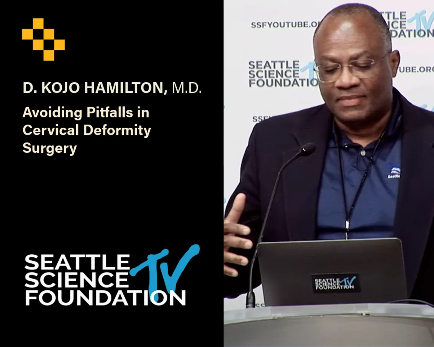 Dr. D. Kojo Hamilton presenting at Seattle Science Foundation