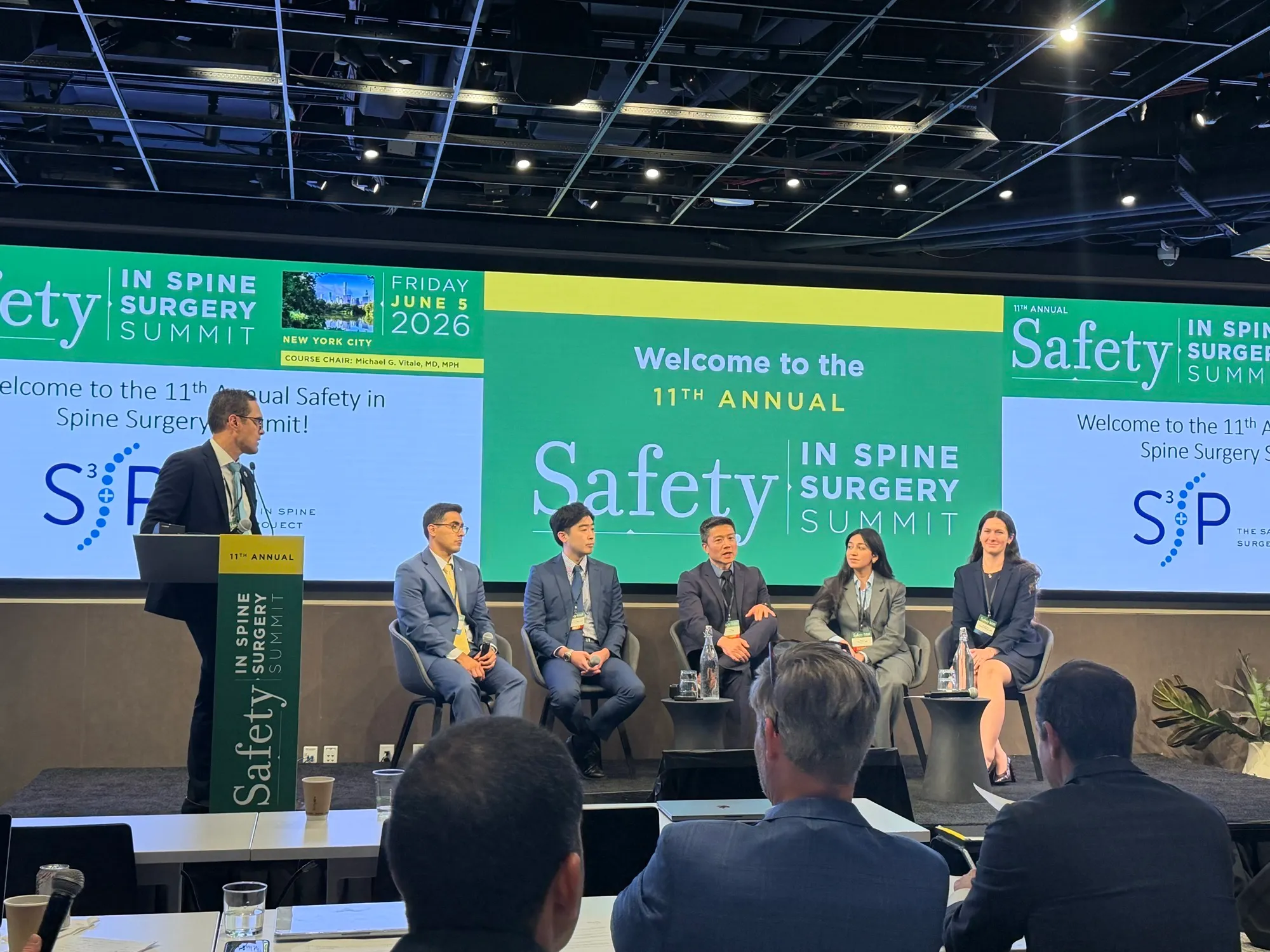 Welcome session of the 11th Annual Safety in Spine Surgery Summit in New York City